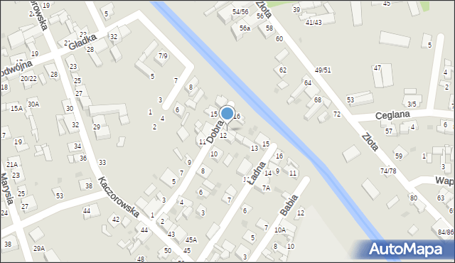 Częstochowa, Dobra, 14, mapa Częstochowy