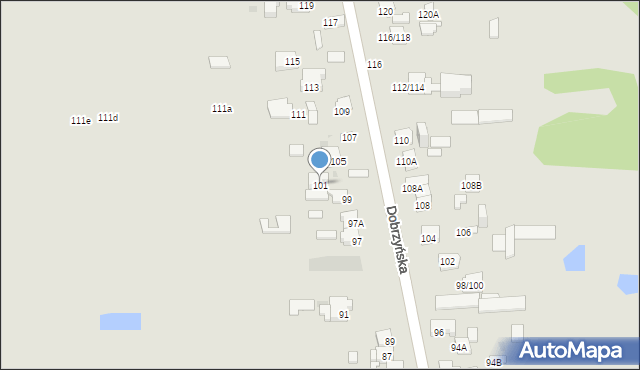 Częstochowa, Dobrzyńska, 101, mapa Częstochowy