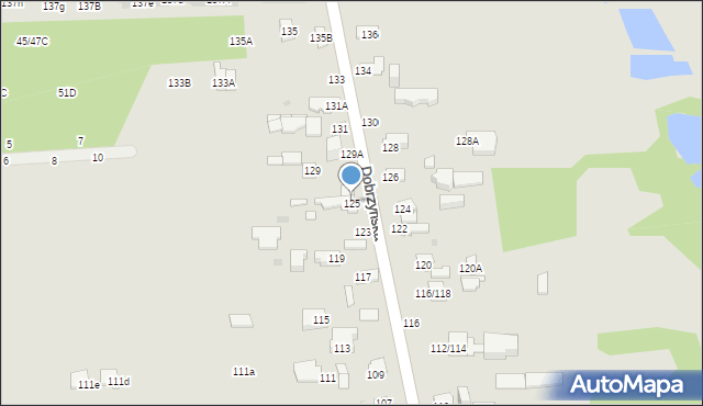 Częstochowa, Dobrzyńska, 125, mapa Częstochowy