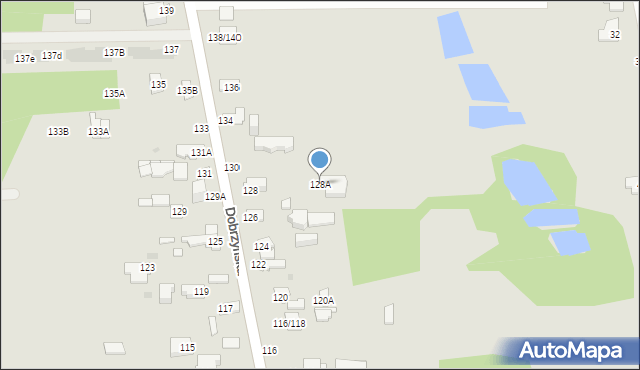 Częstochowa, Dobrzyńska, 128A, mapa Częstochowy