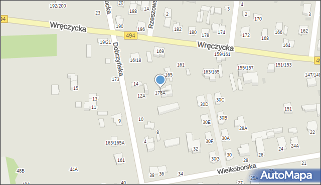 Częstochowa, Dobrzyńska, 178A, mapa Częstochowy