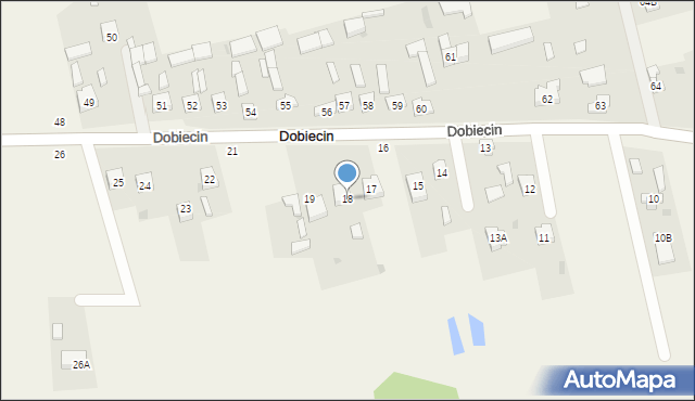 Dobiecin, Dobiecin, 18, mapa Dobiecin