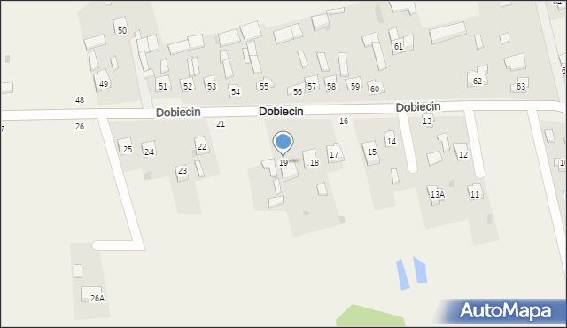 Dobiecin, Dobiecin, 19, mapa Dobiecin