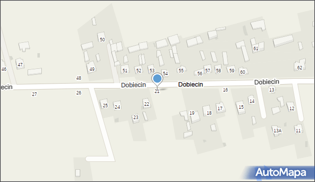 Dobiecin, Dobiecin, 21, mapa Dobiecin