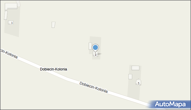Dobiecin-Kolonia, Dobiecin-Kolonia, 4, mapa Dobiecin-Kolonia