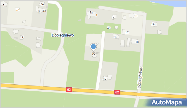 Dobiegniewo, Dobiegniewo, 3C, mapa Dobiegniewo