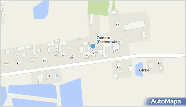 Dobiesławice, Dobiesławice, 24, mapa Dobiesławice