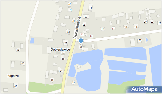 Dobiesławice, Dobiesławice, 36, mapa Dobiesławice