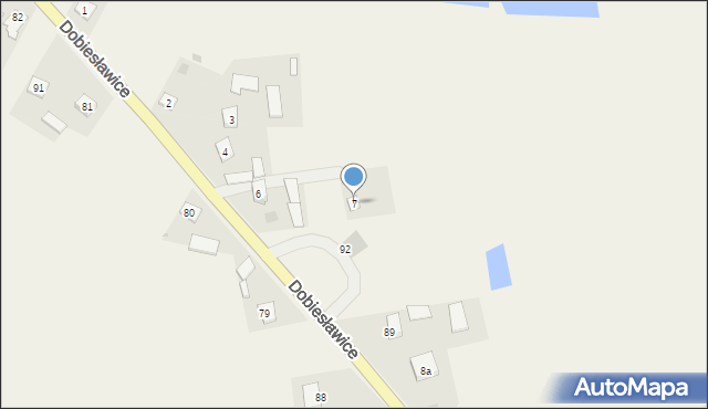 Dobiesławice, Dobiesławice, 7, mapa Dobiesławice