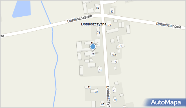 Dobieszczyzna, Dobieszczyzna, 75, mapa Dobieszczyzna