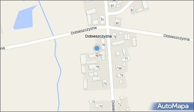 Dobieszczyzna, Dobieszczyzna, 76, mapa Dobieszczyzna