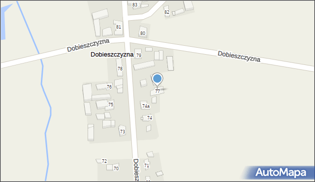 Dobieszczyzna, Dobieszczyzna, 77, mapa Dobieszczyzna