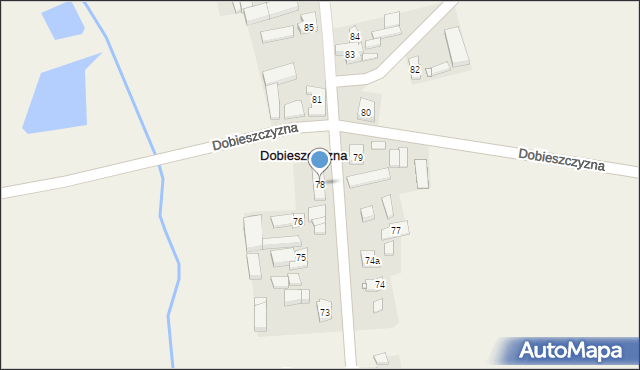 Dobieszczyzna, Dobieszczyzna, 78, mapa Dobieszczyzna