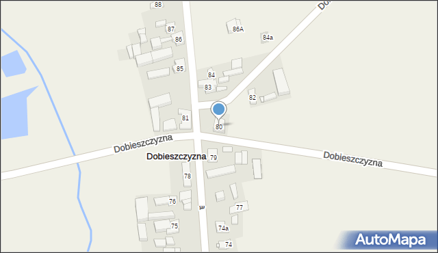 Dobieszczyzna, Dobieszczyzna, 80, mapa Dobieszczyzna