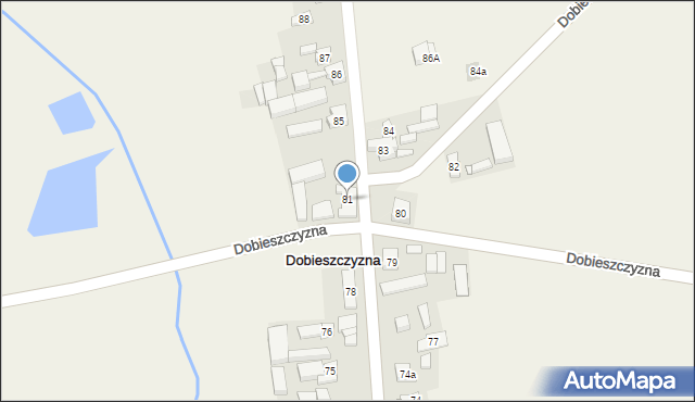 Dobieszczyzna, Dobieszczyzna, 81, mapa Dobieszczyzna