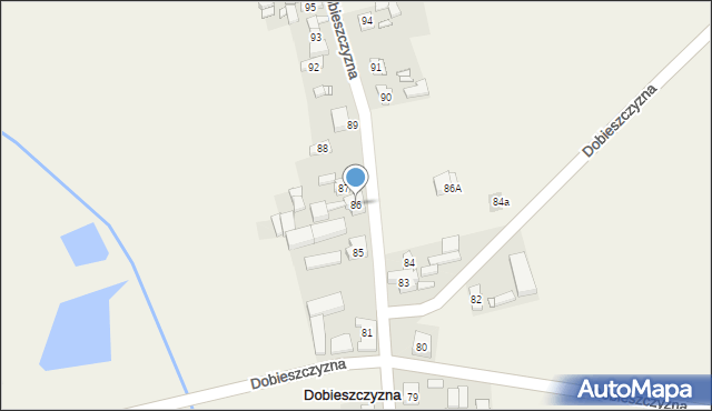 Dobieszczyzna, Dobieszczyzna, 86, mapa Dobieszczyzna