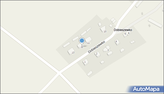Dobieszewko, Dobieszewko, 12, mapa Dobieszewko