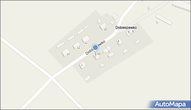 Dobieszewko, Dobieszewko, 2, mapa Dobieszewko