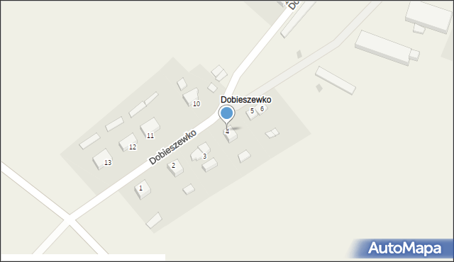 Dobieszewko, Dobieszewko, 4, mapa Dobieszewko