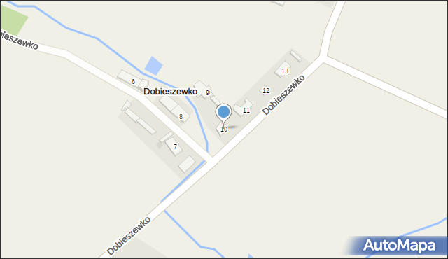 Dobieszewko, Dobieszewko, 10, mapa Dobieszewko