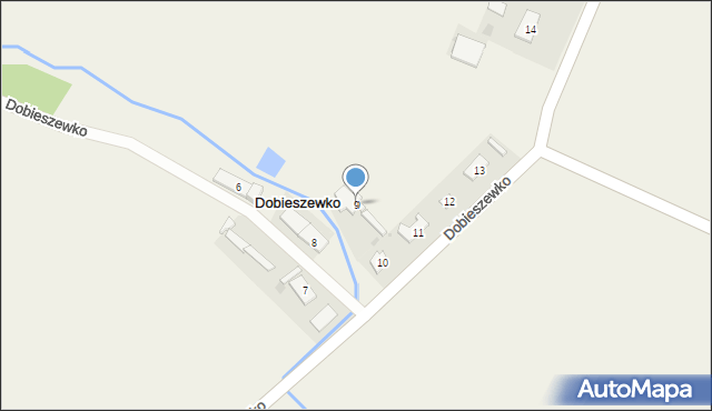 Dobieszewko, Dobieszewko, 9, mapa Dobieszewko