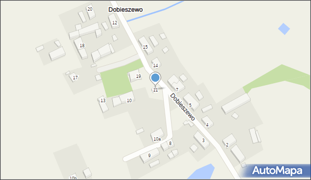 Dobieszewo, Dobieszewo, 11, mapa Dobieszewo