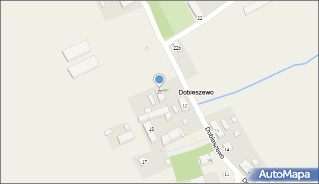 Dobieszewo, Dobieszewo, 20, mapa Dobieszewo