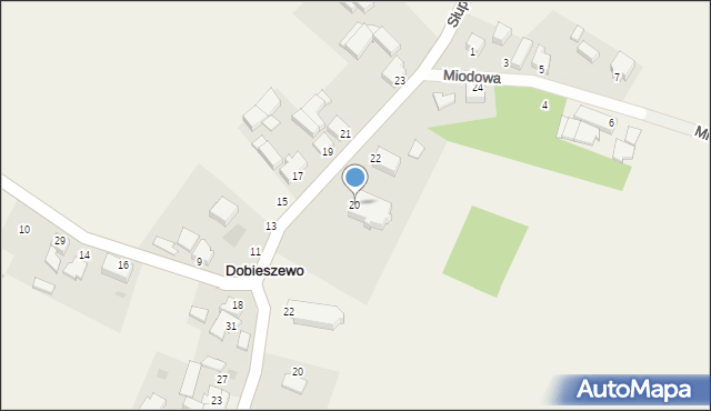 Dobieszewo, Dobieszewo, 14, mapa Dobieszewo