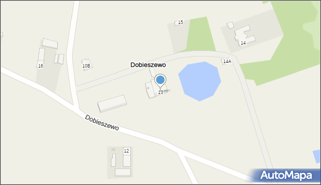 Dobieszewo, Dobieszewo, 13, mapa Dobieszewo