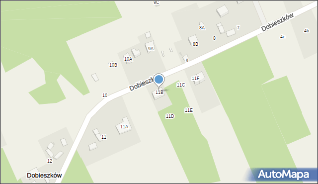 Dobieszków, Dobieszków, 11B, mapa Dobieszków