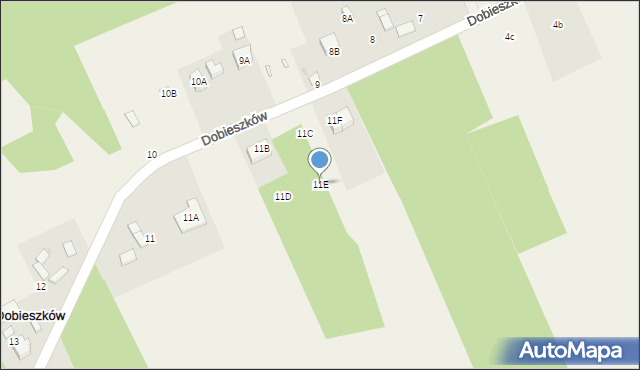 Dobieszków, Dobieszków, 11E, mapa Dobieszków