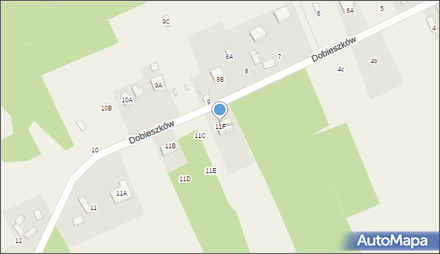 Dobieszków, Dobieszków, 11F, mapa Dobieszków