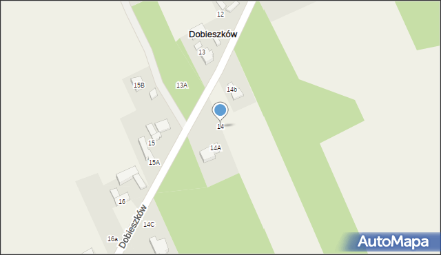 Dobieszków, Dobieszków, 14, mapa Dobieszków