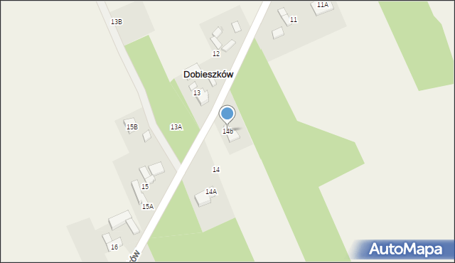 Dobieszków, Dobieszków, 14b, mapa Dobieszków