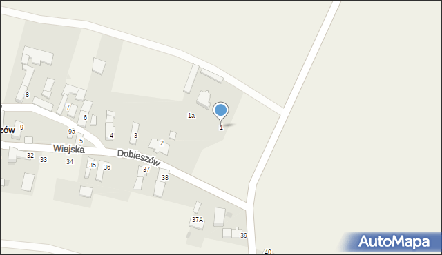 Dobieszów, Dobieszów, 1, mapa Dobieszów