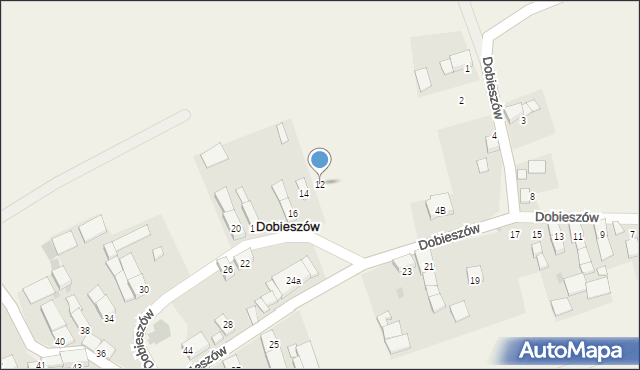 Dobieszów, Dobieszów, 12, mapa Dobieszów