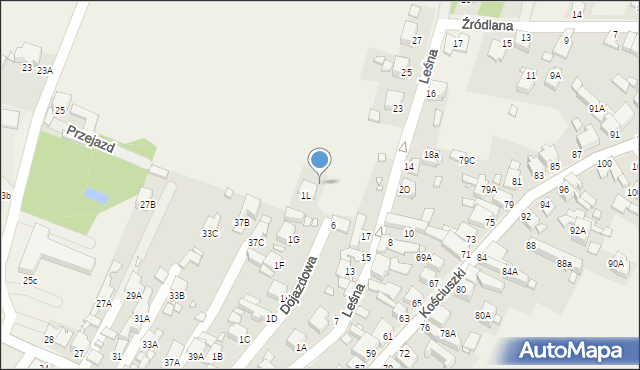 Dobieszowice, Dojazdowa, 1h, mapa Dobieszowice