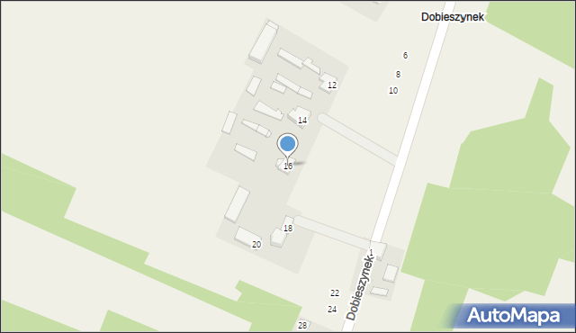 Dobieszyn, Dobieszynek, 16, mapa Dobieszyn