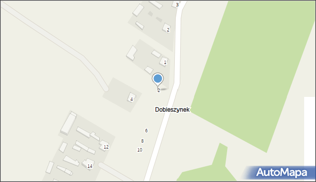 Dobieszyn, Dobieszynek, 2, mapa Dobieszyn
