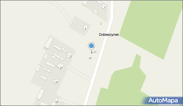 Dobieszyn, Dobieszynek, 8, mapa Dobieszyn