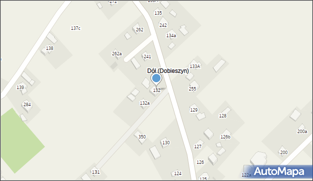 Dobieszyn, Dobieszyn, 132, mapa Dobieszyn