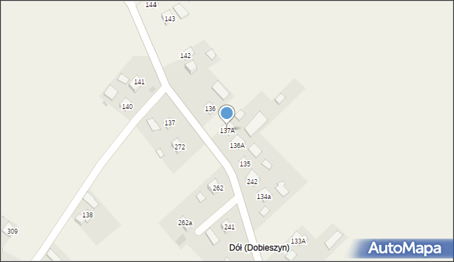 Dobieszyn, Dobieszyn, 137A, mapa Dobieszyn