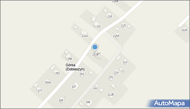 Dobieszyn, Dobieszyn, 211a, mapa Dobieszyn