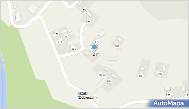 Dobieszyn, Dobieszyn, 234, mapa Dobieszyn