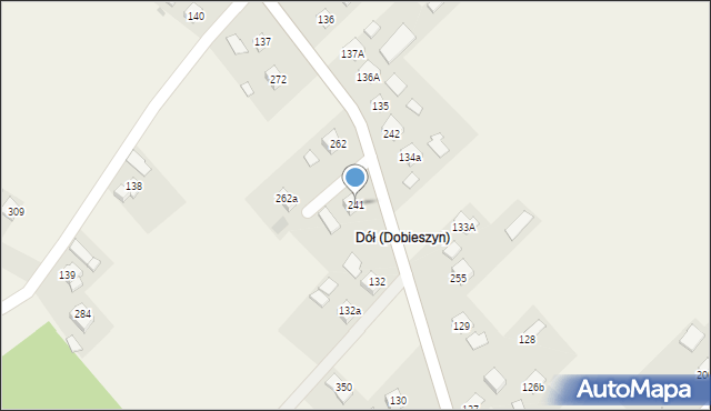 Dobieszyn, Dobieszyn, 241, mapa Dobieszyn