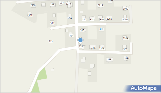 Dobieszyn, Dobieszyn, 318, mapa Dobieszyn