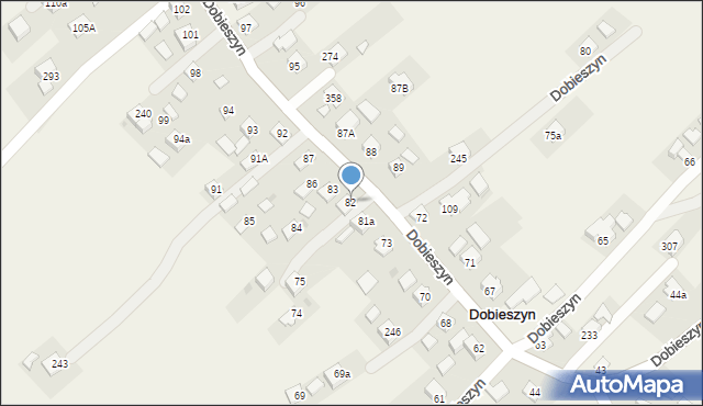 Dobieszyn, Dobieszyn, 82, mapa Dobieszyn