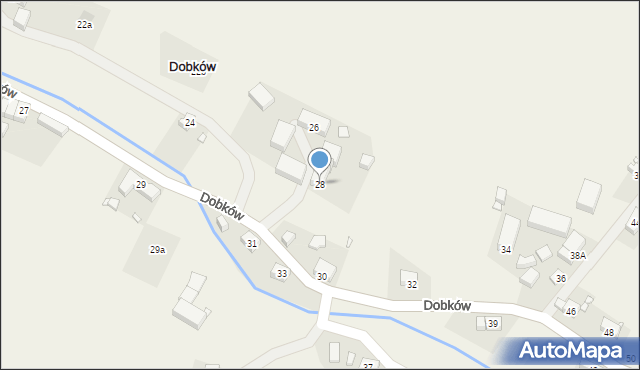 Dobków, Dobków, 28, mapa Dobków