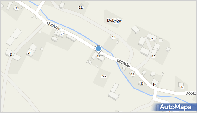 Dobków, Dobków, 29, mapa Dobków