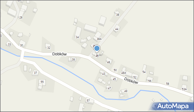 Dobków, Dobków, 46, mapa Dobków